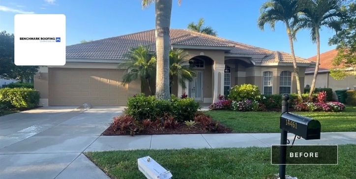 Before: House requiring comprehensive tile roof upgrade
